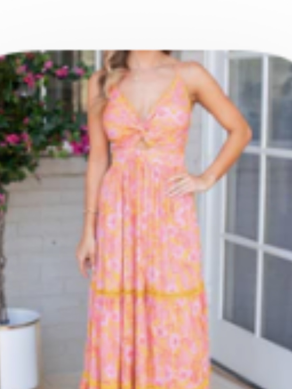 Angie Floral Maxi Dress with Spaghetti Straps